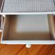 Pair of vintage 1970s rattan bedside tables