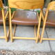 Series of four baumann sleigh chairs