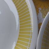Plats Fenal Badonviller jaune et blanc des années 20