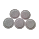 Set of five speckled dessert plates