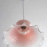 Pink opaline hanging lamp