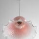 Pink opaline hanging lamp