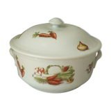 Porcelain soup with fire decor legumes 4 seasons