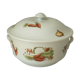 Porcelain soup with fire decor legumes 4 seasons