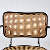 Tubular Frame and Cane Cantilever Dining Chair, Italy, 1970s