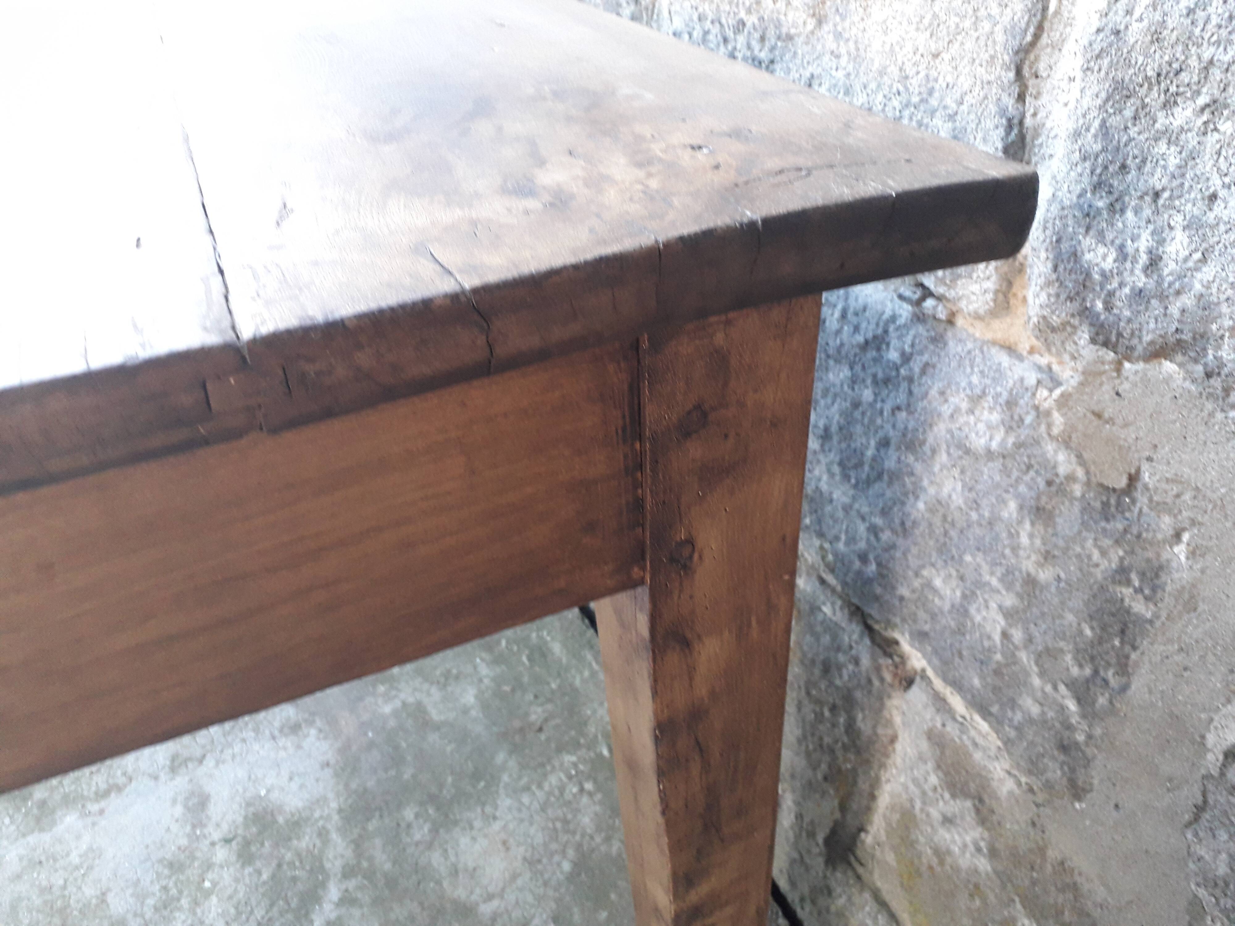 Table de ferme rustique 130 cm
