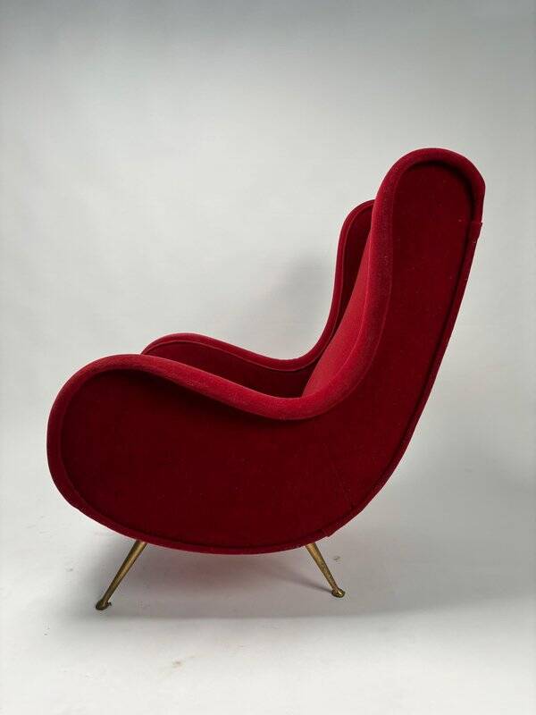 Set of Italian Senior Chairs / Lounge Chairs in the style of Marco Zanuso, 1950s