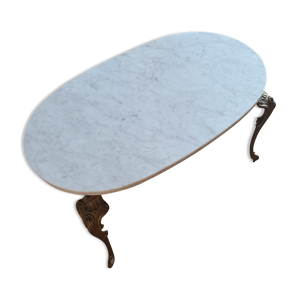 table basse en marbre - blanc