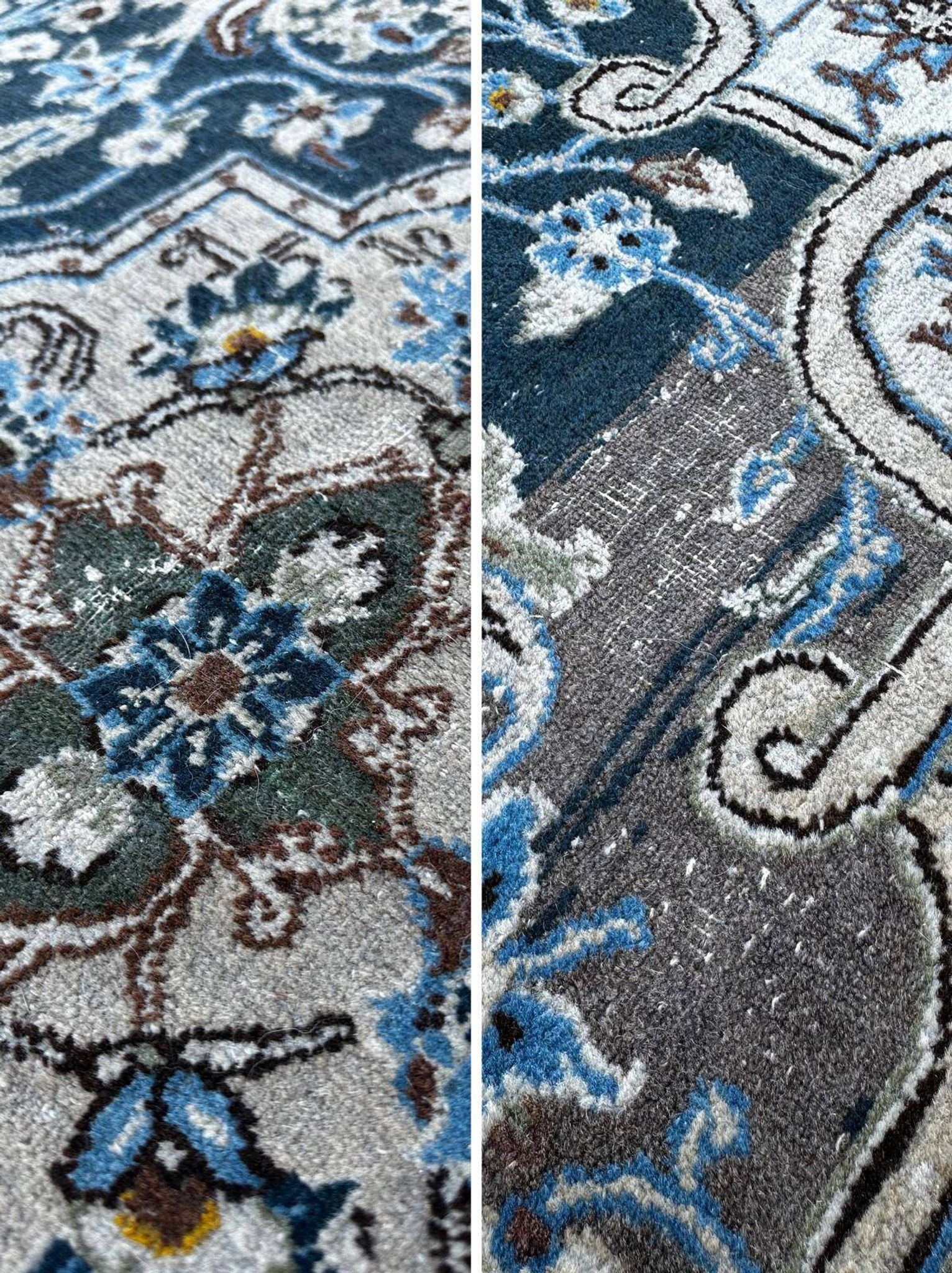 Handmade Persian Naïn carpet 210cm x 140cm