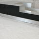 Coffee table "Space Age", wood, aluminum veneer, France, circa 1970
