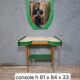 Art Deco console and mirror in green lacquered wood – Circa 1930