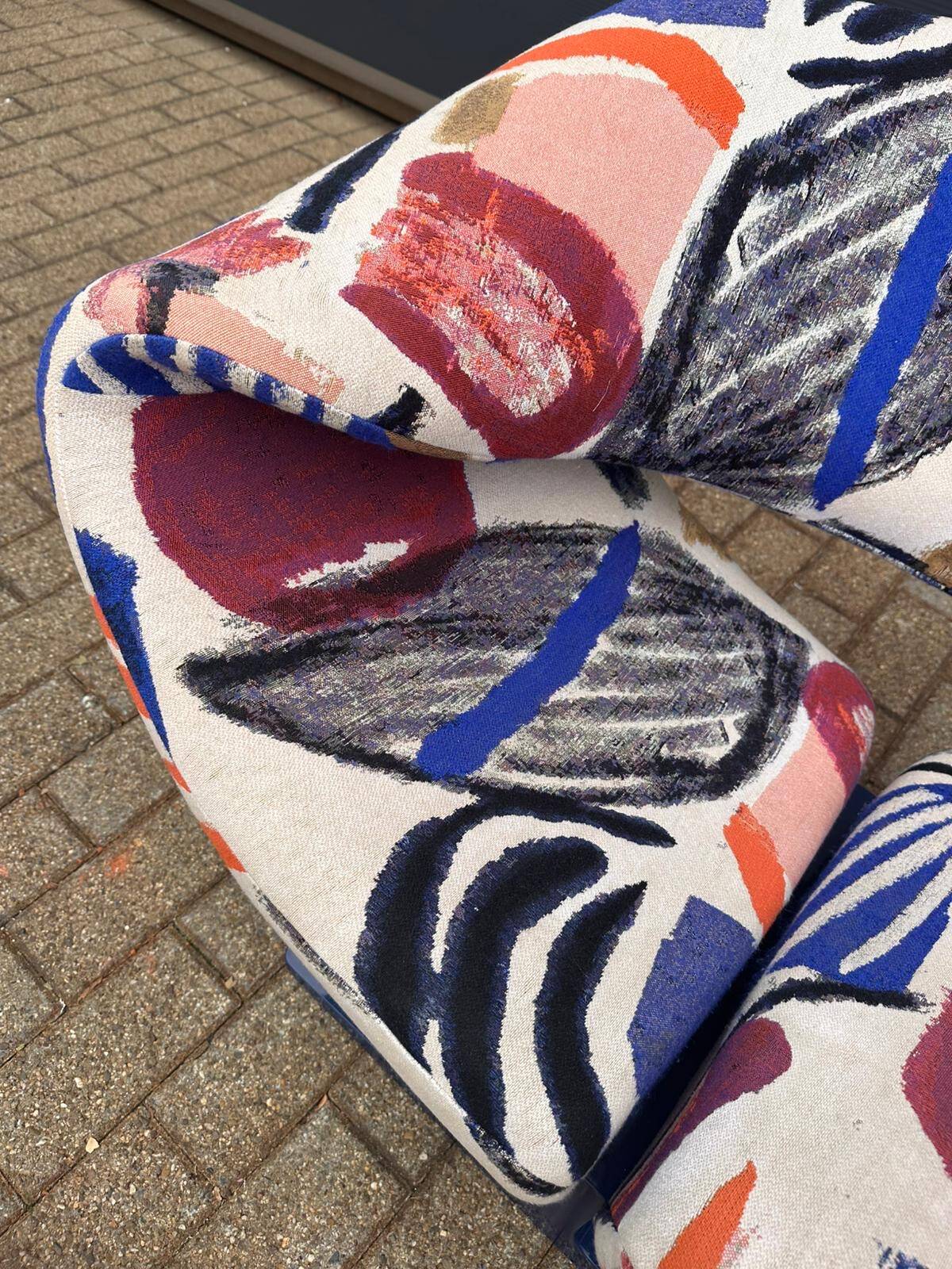 Artifort Ribbon chair by Pierre Paulin, Pierre Frey: The Painter's Canvas