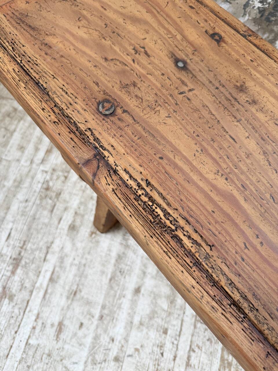 2.5m XL pine farm bench