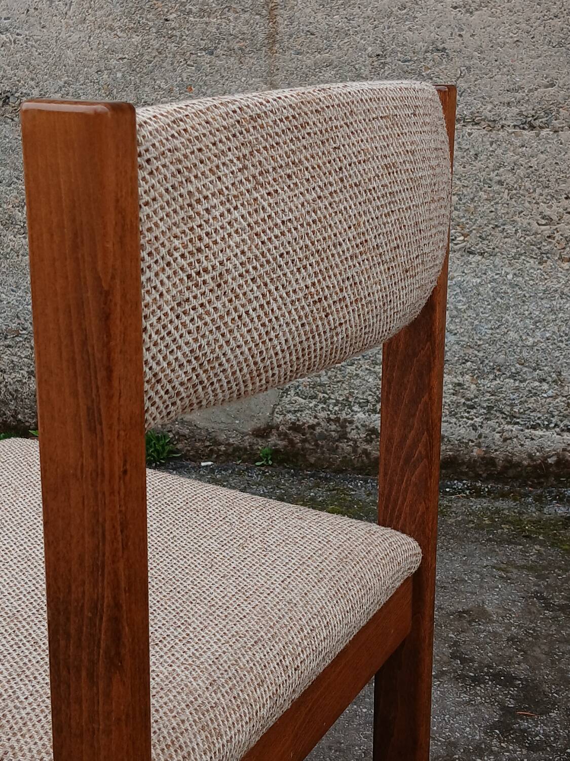Six Scandinavian beech chairs, 1970s.