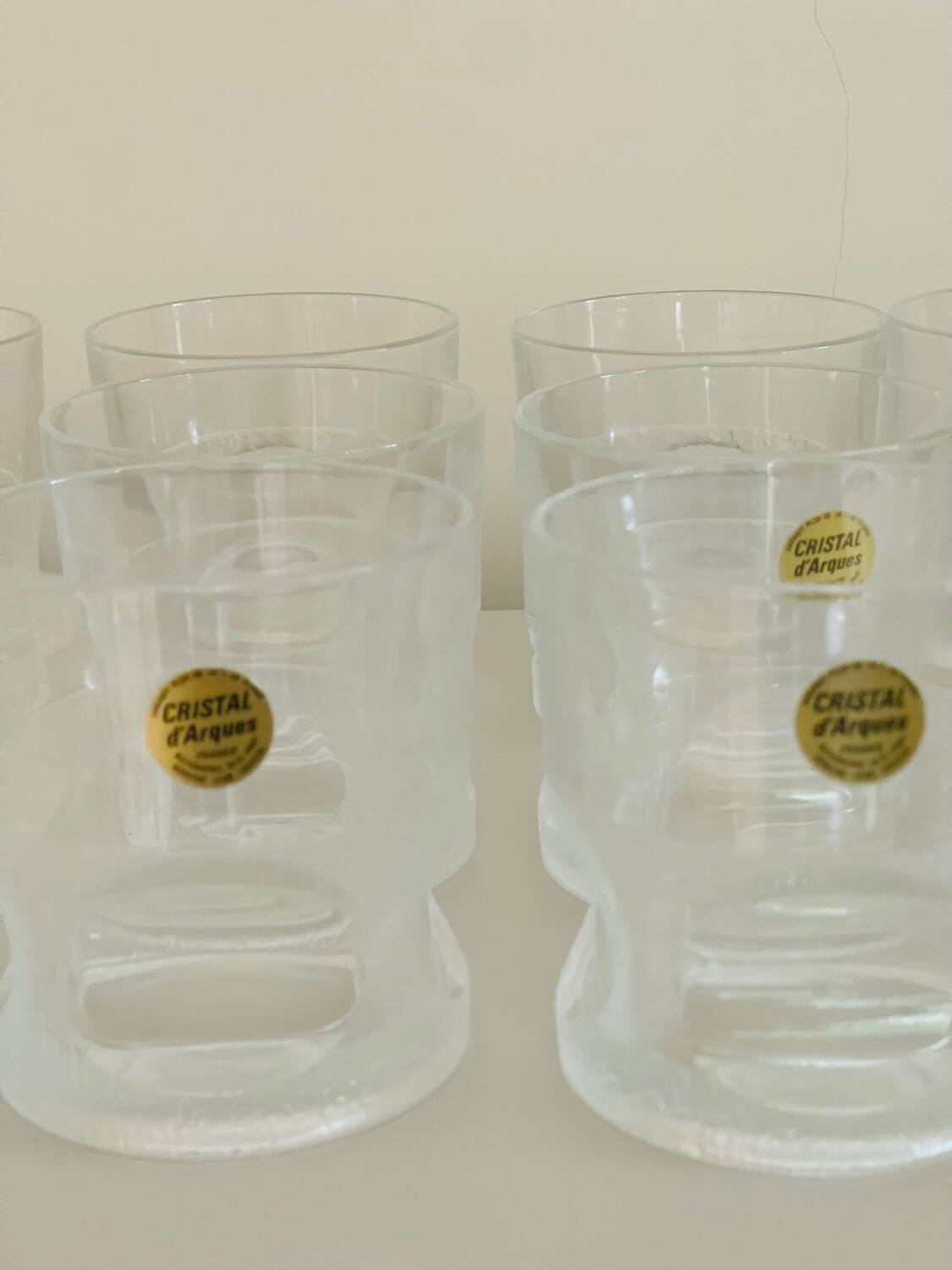 Vintage Arques crystal glasses