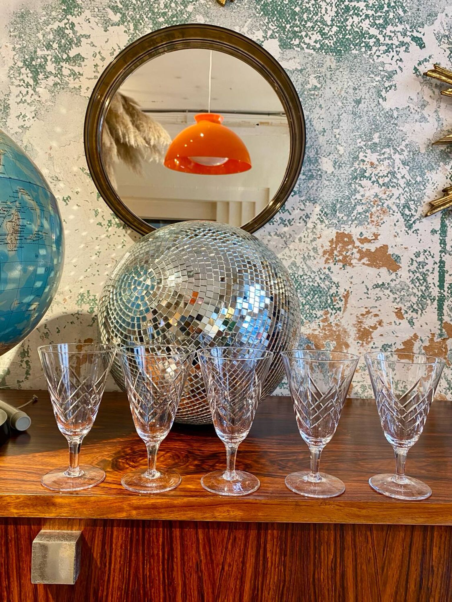 Lot de 6 verres à vin verrerie de Doyen