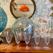Lot de 6 verres à vin verrerie de Doyen