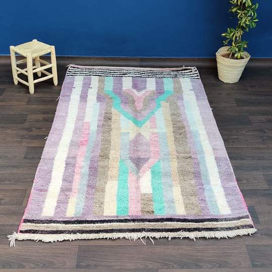 Moroccan Berber carpet boujad Pastel 145 X 250 cm