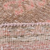 3X12 Turkish Vintage Red Brown Classic Runner Rug, 91x362Cm