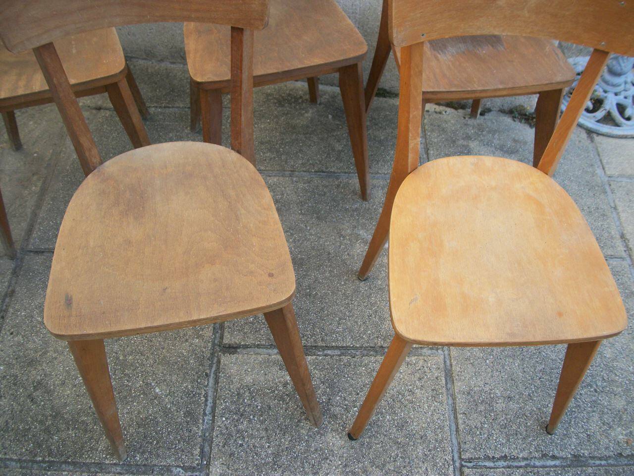 Série de 5 chaises Vintage