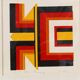 Set of two abstract screen prints, signed L Cohe.