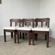 Set of 6 brutalist chairs from the 1940s