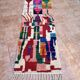 Vintage Boujaad wool hallway runner: Traditional Moroccan rug