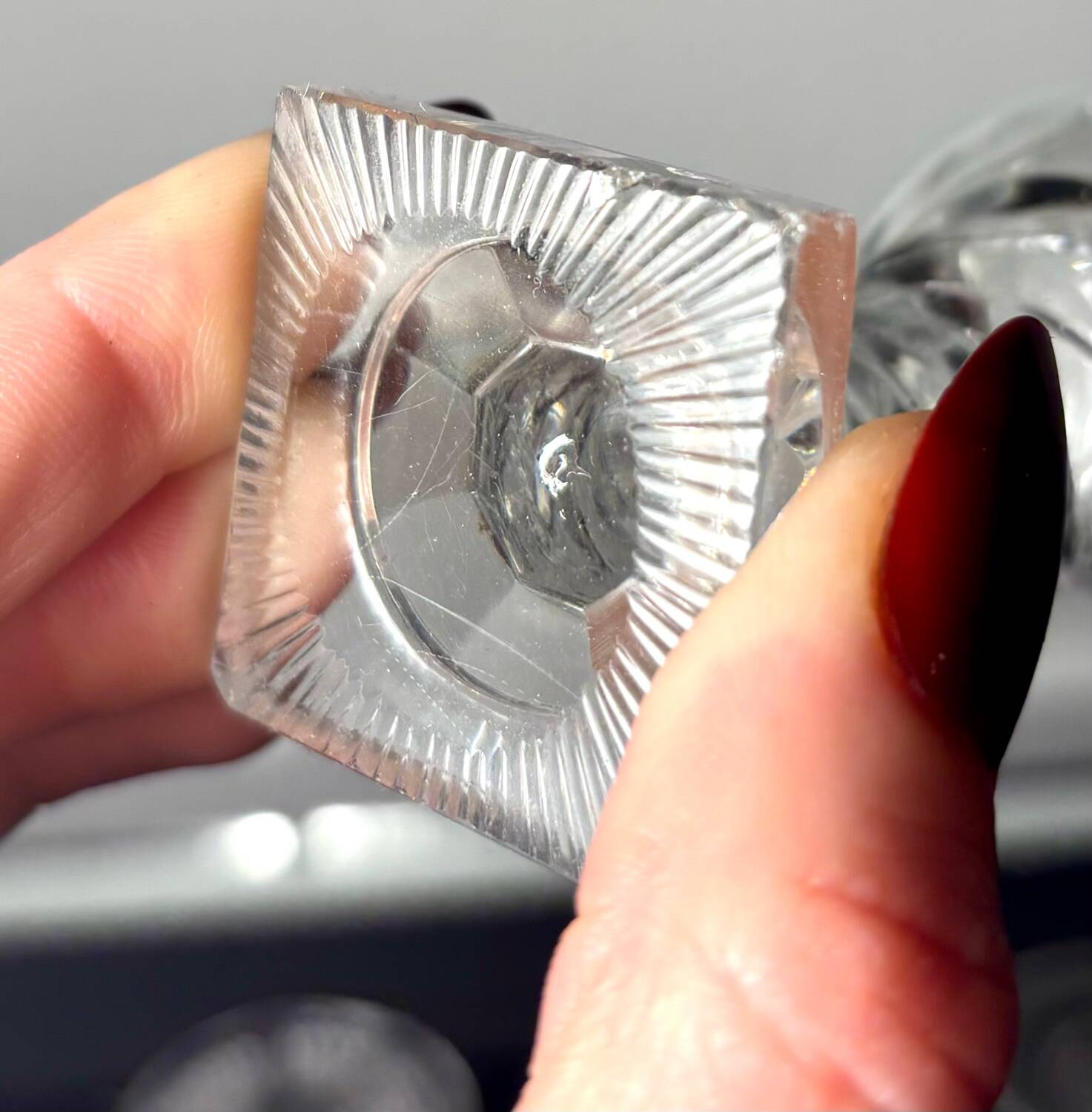 Cabaret set Baccarat 8 glasses and silver plated tray