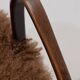 Caramel Scandinavian Art Deco Armchairs in Mongolian Sheepskin, 1950s