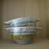 Set of 2 ear bowls and stripes