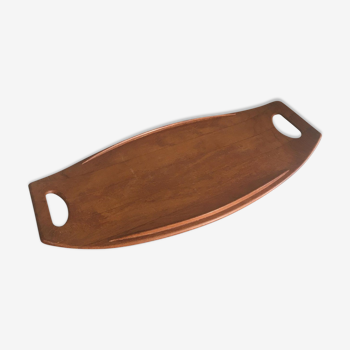 Solid teak serving tray by Jens Harald Quistgaard