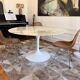 Knoll round table in marble
