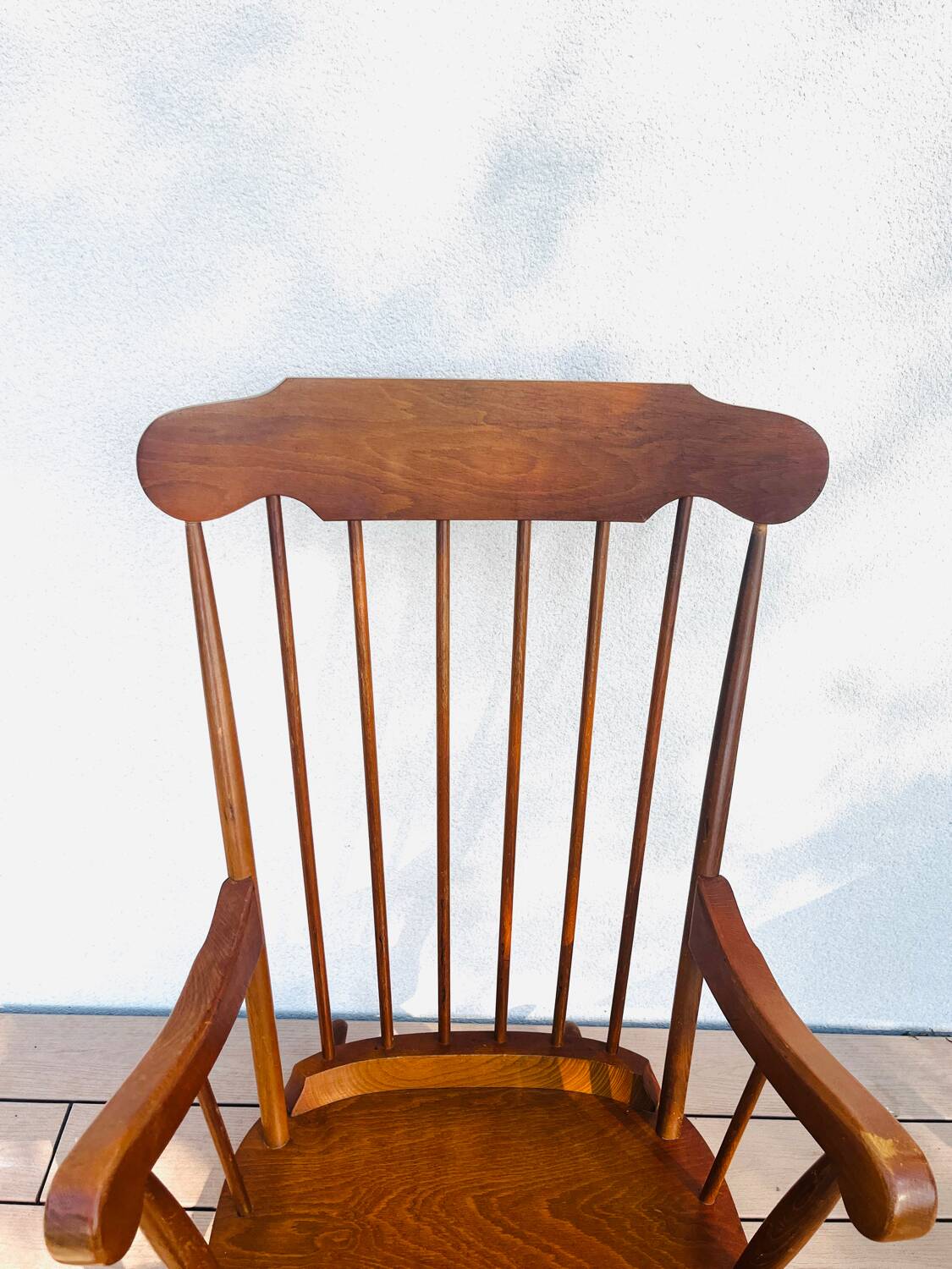 1960 solid wood rocking chair
