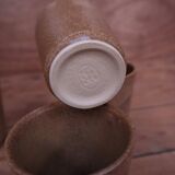 4 verres en grès Digoin