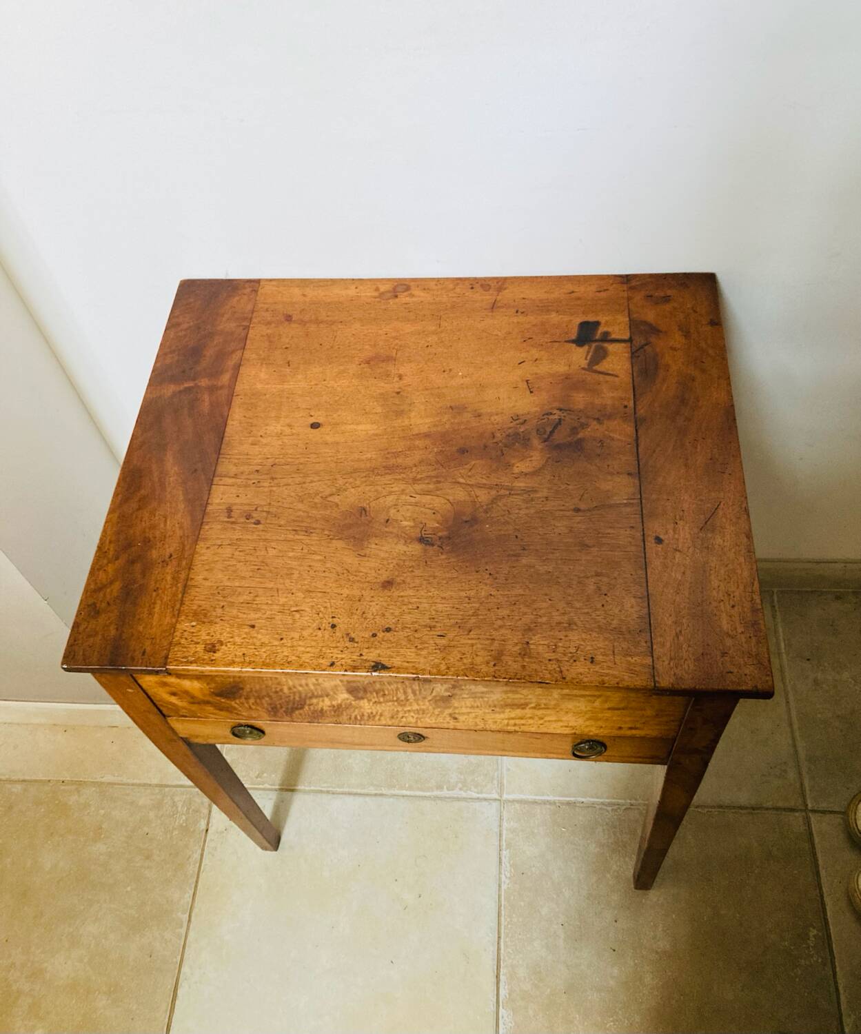 19th century walnut pegged currency exchange office
