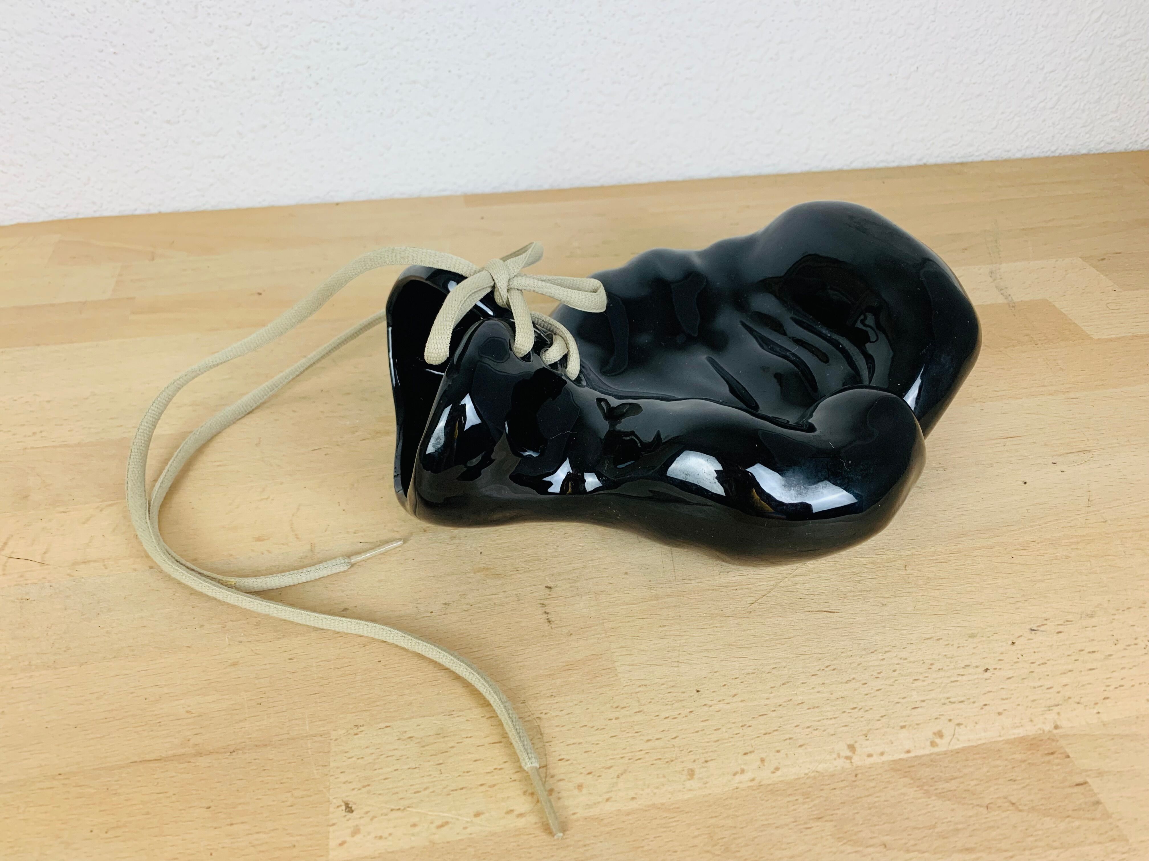 Empty pocket boxing glove JC Peiré black ceramic