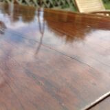 Louis XVI style table in rosewood with lemon inlay
