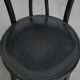 Set of 6 black vintage  bistro chairs with elegant design