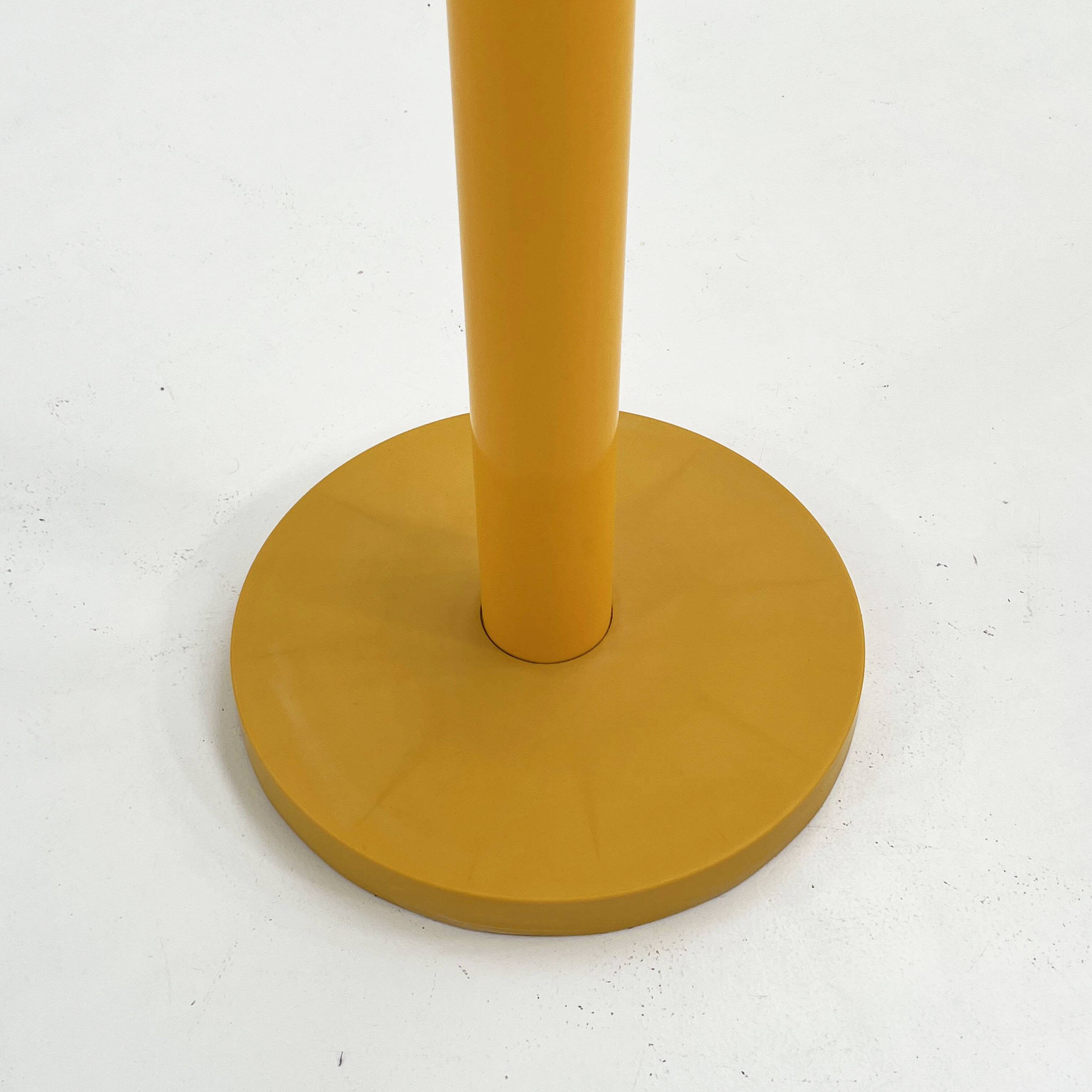 Yellow freestanding coat rack Model 4653 by Kartell, 1970