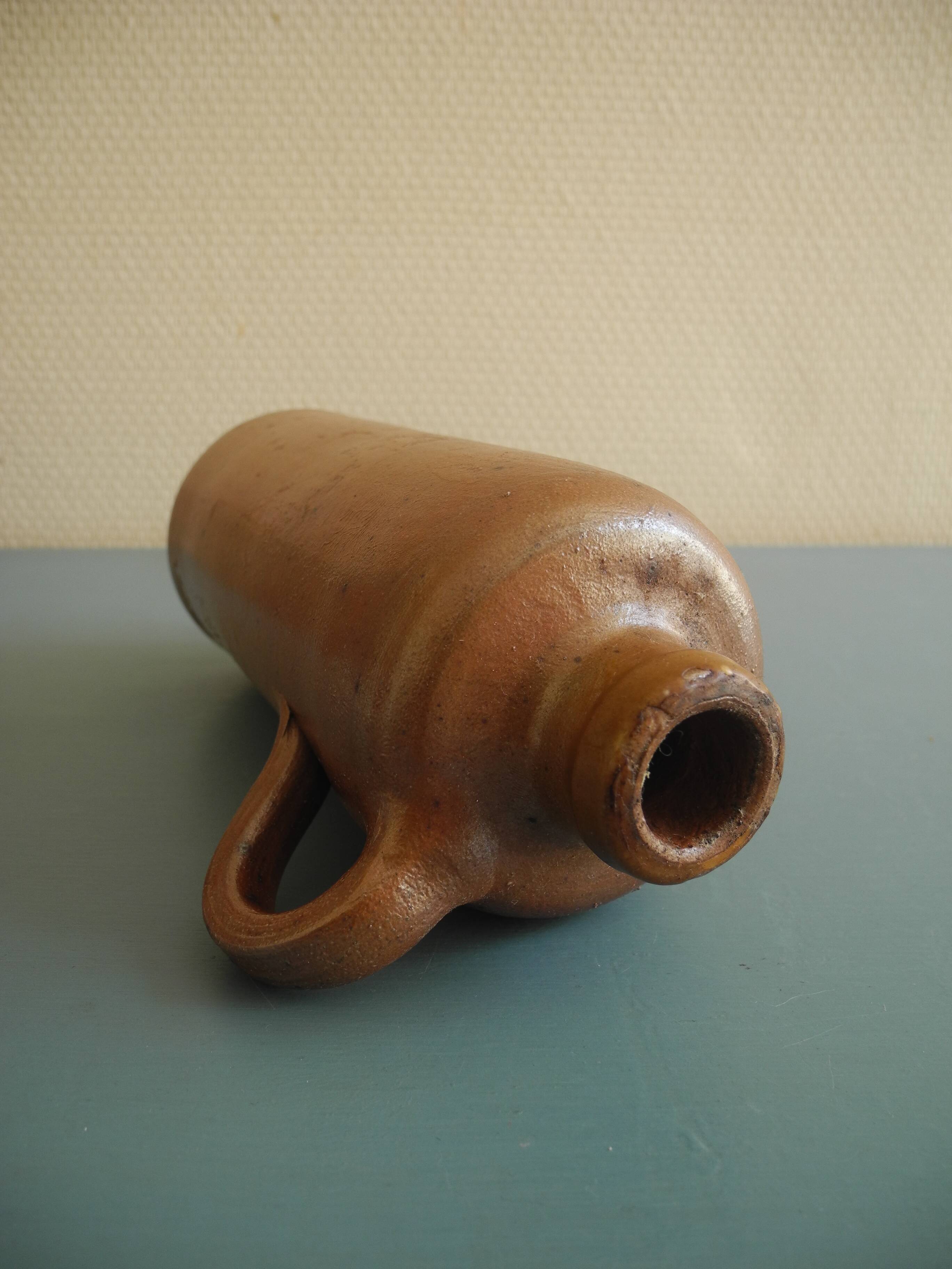 antique stoneware bottle rustic decor