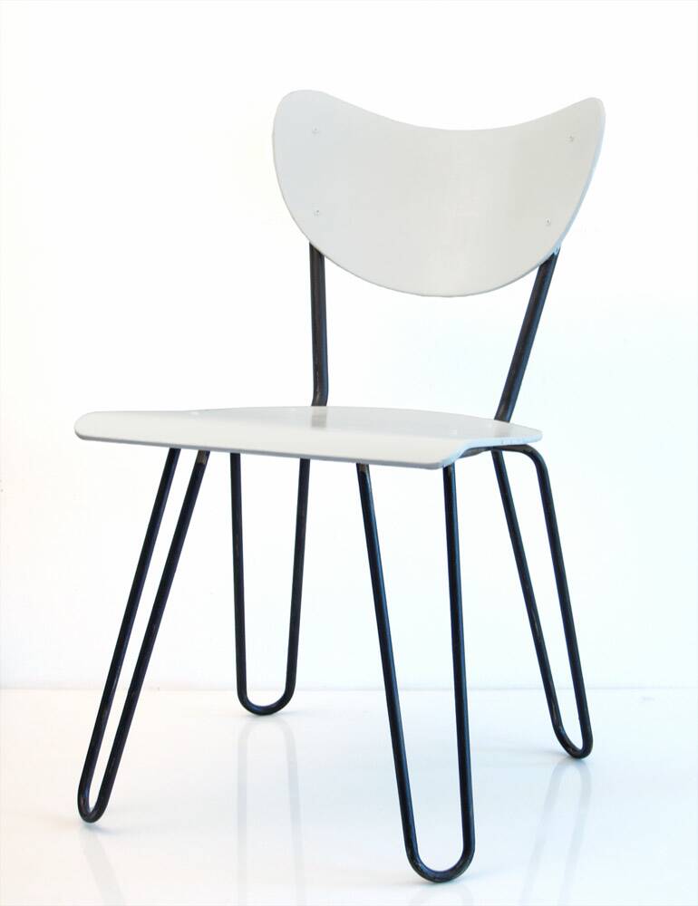 Chaises en contreplaqué rétro Lemafa