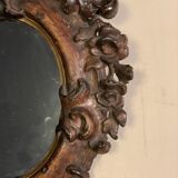 Pair of mirrors in papier mâché, Napoleon lll