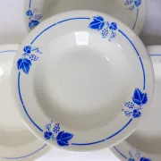 4 deep plates Roselys model Vigne 211248