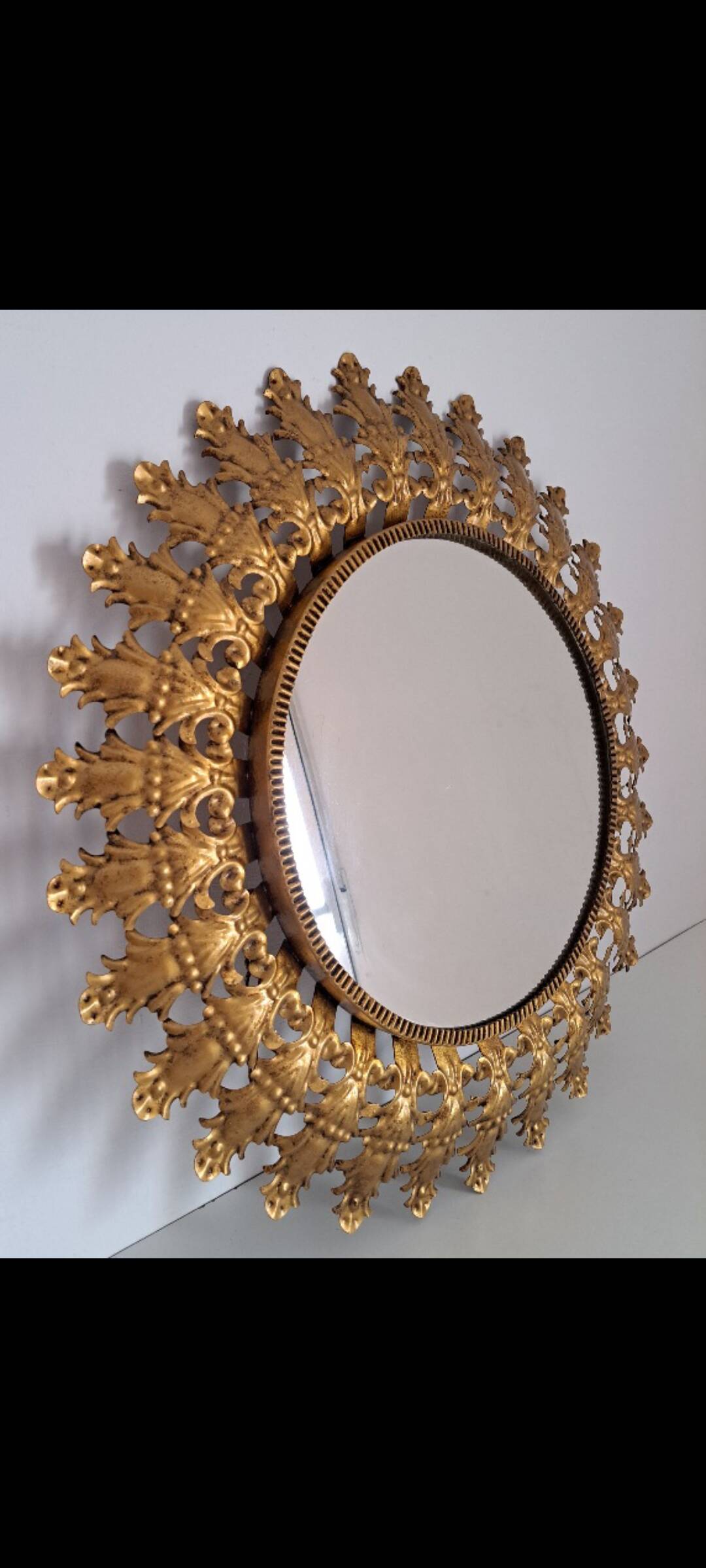 Metal sun mirror