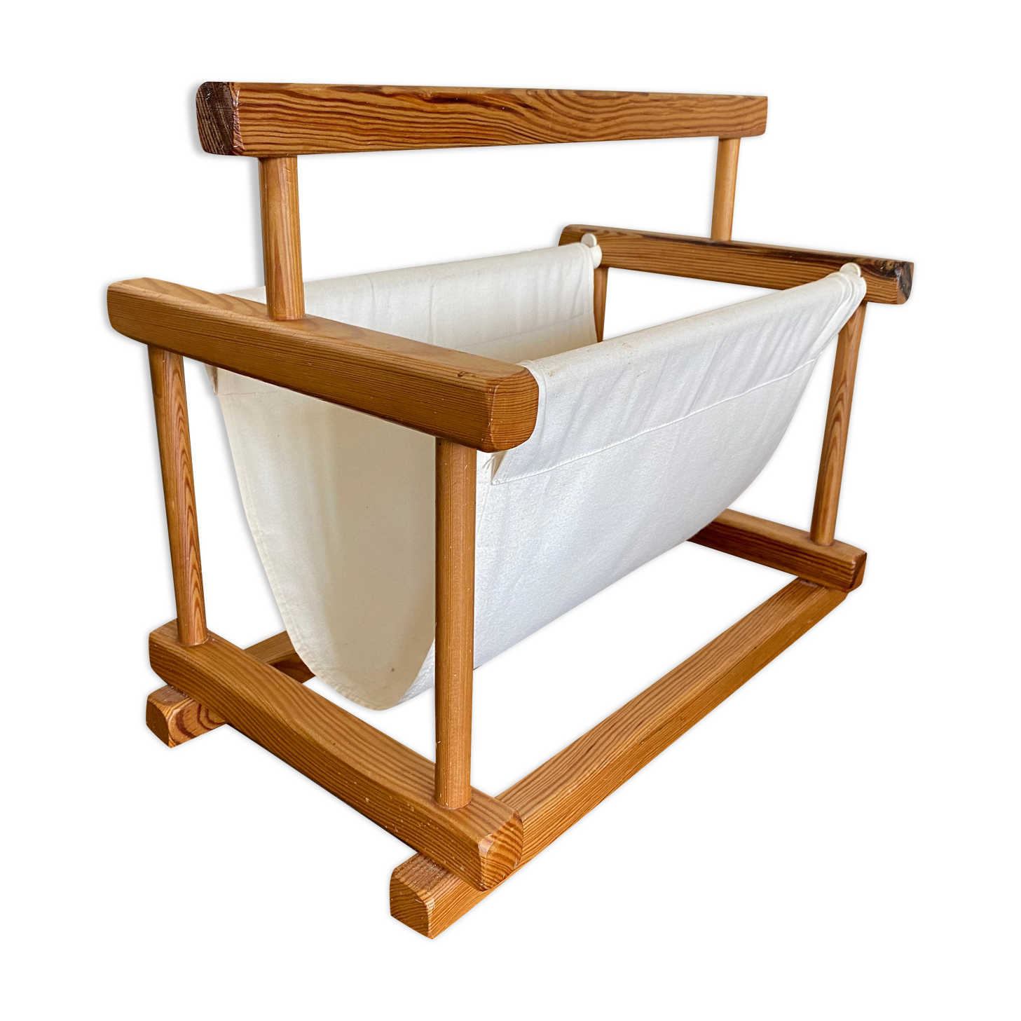 Vintage Scandinavian Sling Magazine Holder by Ate Van Apeldoorn, 1970s