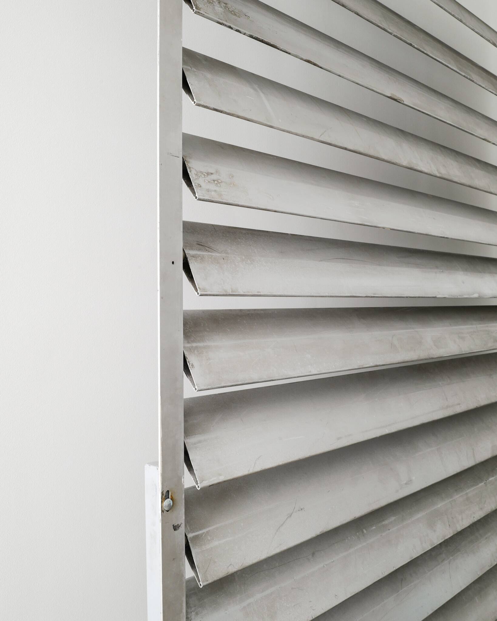 Large Jean Prouvé Brise de Soleil Aluminium Sun Shutter Panel, 1950s