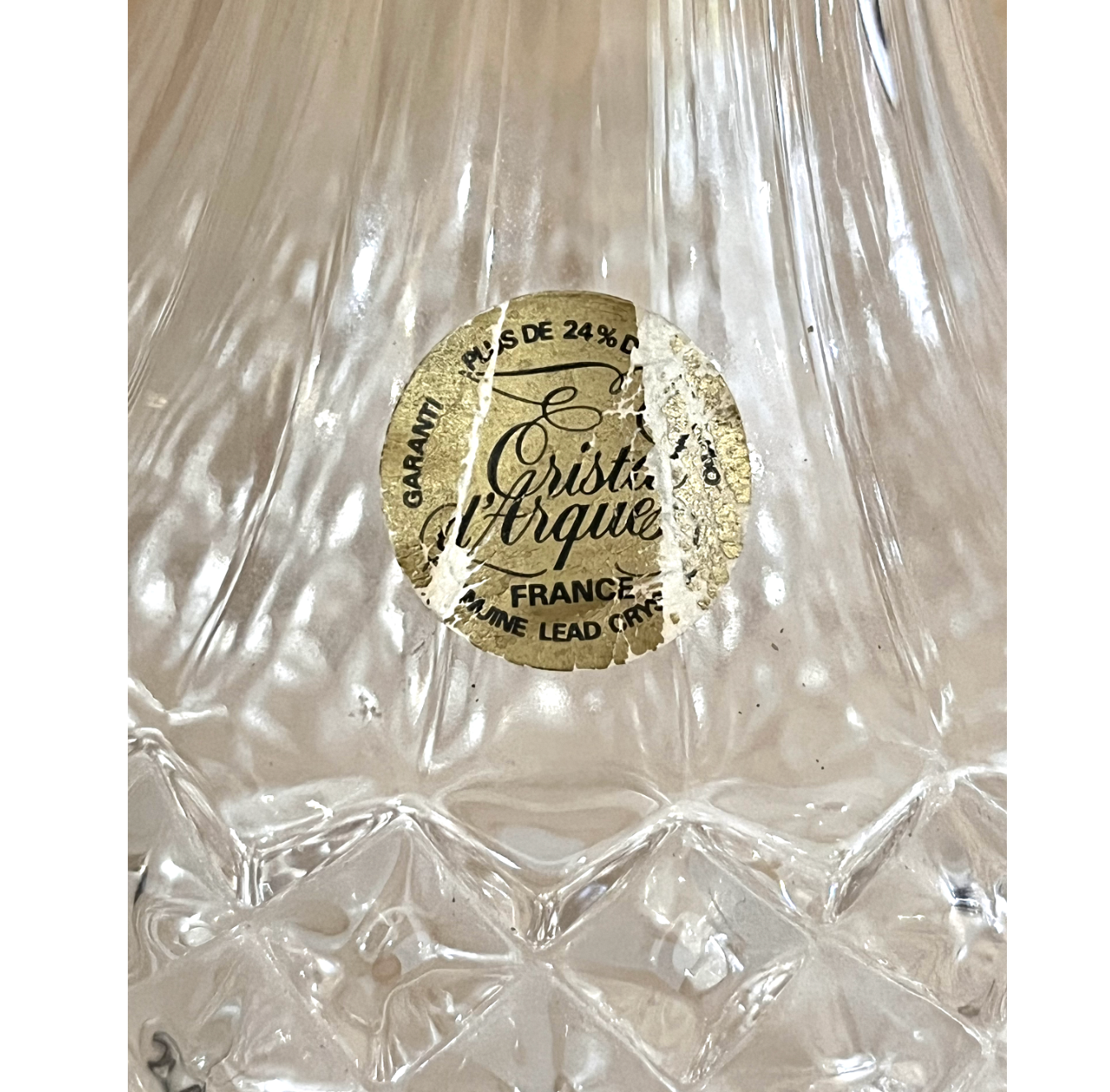 Cristal d'arques whiskey decanter - 344032