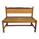 1960 beech and straw bench