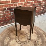 Classic dark wood bedside table
