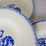 4 hollow plates of Digoin Sarreguemines model Simone 211247